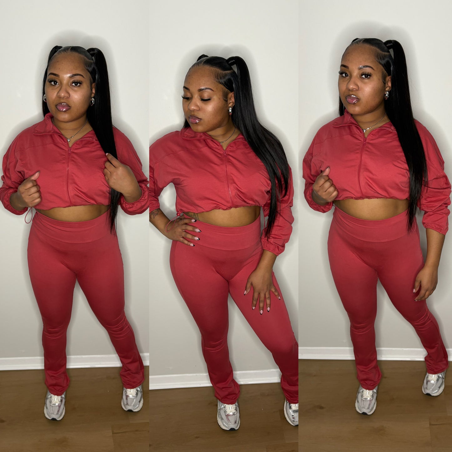 “Cropped Jogger Set”