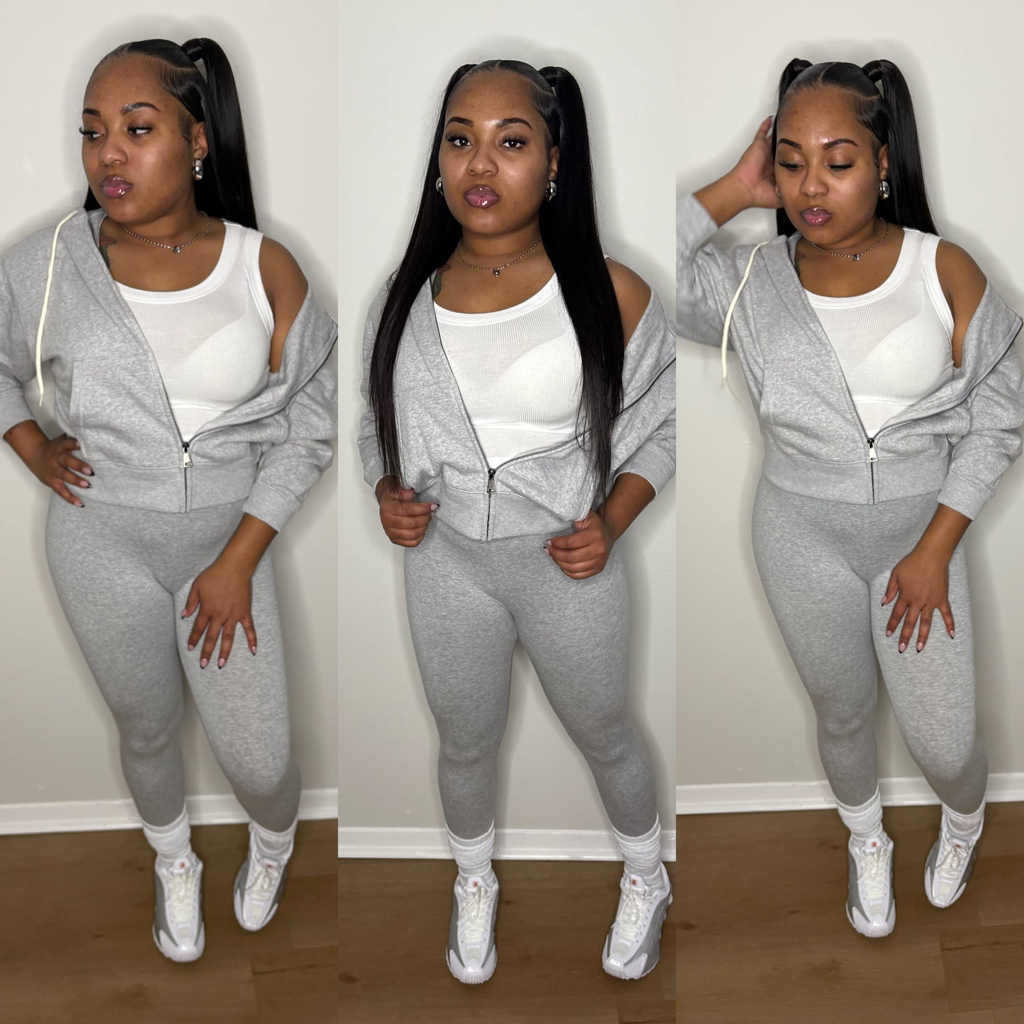 “Heather Grey 3pc Set”