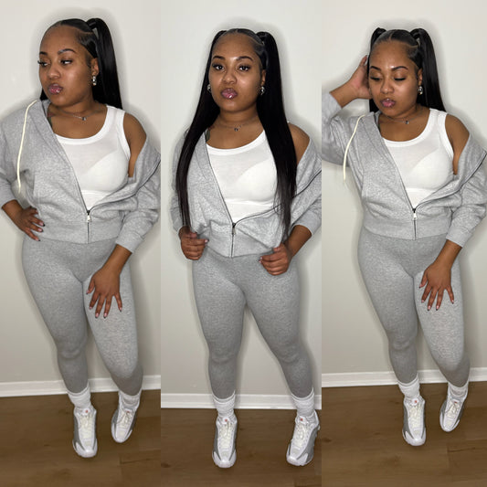 “Heather Grey 3pc Set”