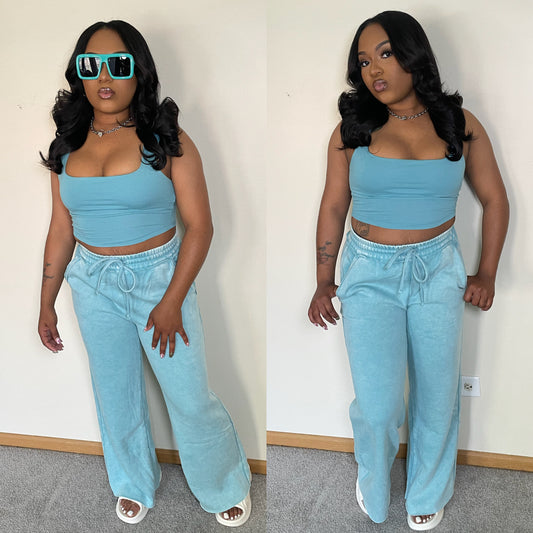 “FLARE PANTS SET”