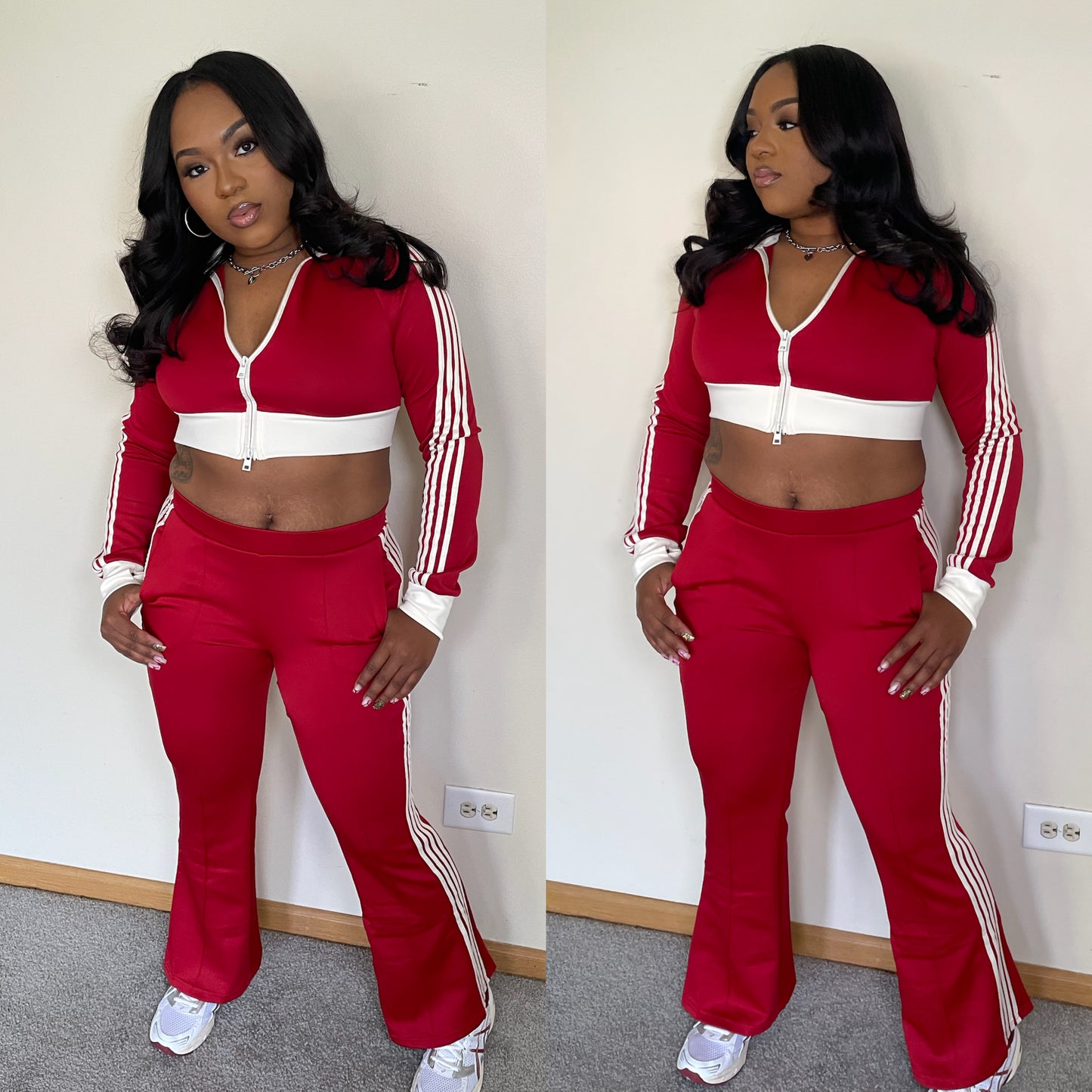 “Striped Jogger Set”