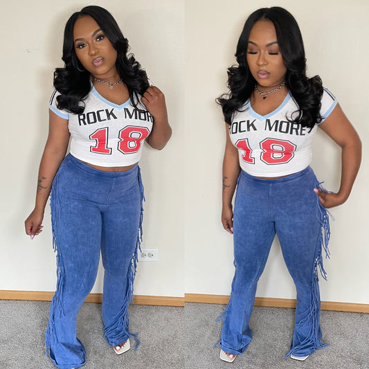 “Number 18 Crop Tee”