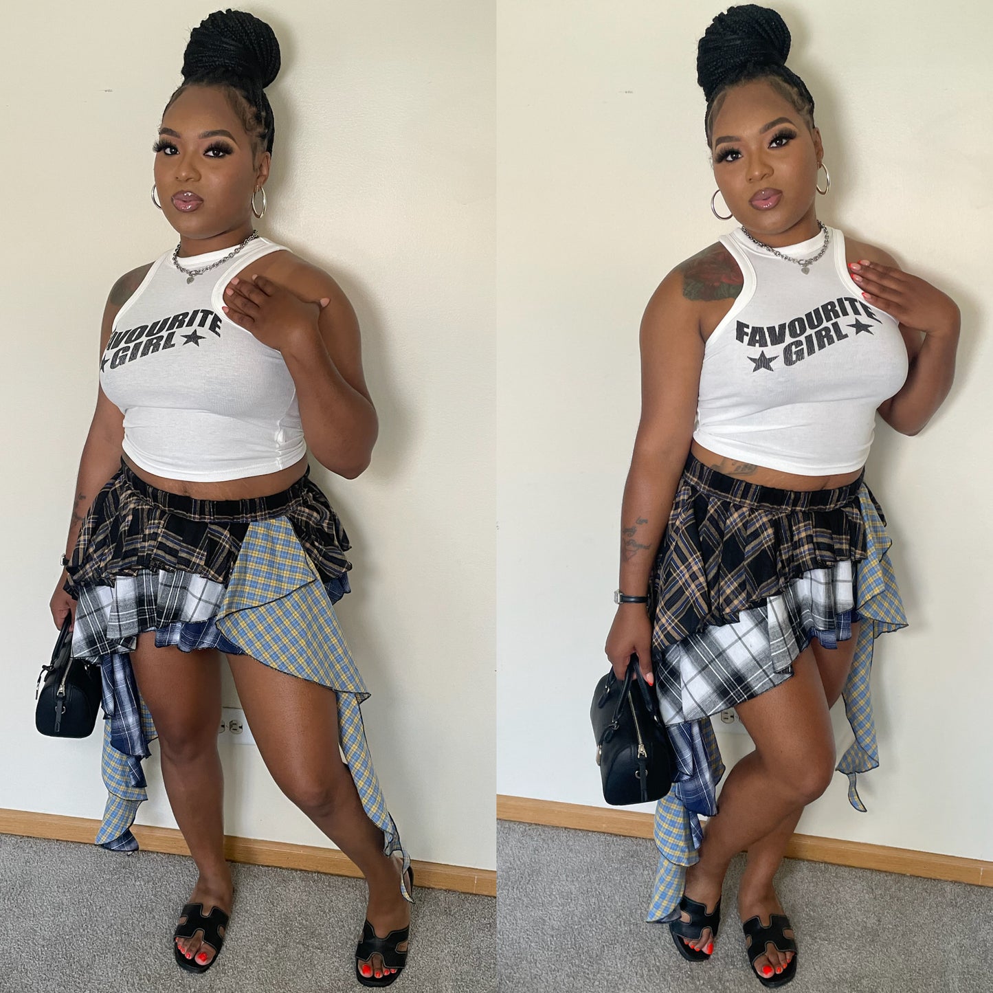 “Aria Plaid Skirt”