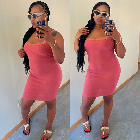 “Laced Midi Dress”
