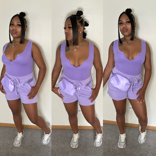 “Purple Rain ☔️ Set w/ FANNY PACK”